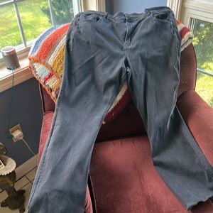 Black denim size 24 stretch. Flare pants